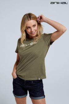 Grün - Animal Damen Marina T-Shirt aus Bio-Material mit Logo (300923) | 31 €