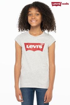 Серый - ® Levi's футболка для девочек с принтом "летучая мышь" (301240) | €12 - €13