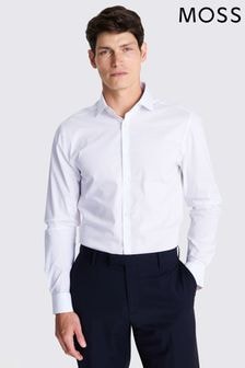 MOSS White Slim Stretch Shirt (301505) | $60