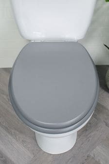 Showerdrape Grey Norfolk Soft Close Wooden Toilet Seat (301734) | kr790