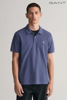 blau meliert - Gant Shield Polo-Shirt in Regular Fit (302156) | 125 €