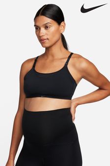 Nike Black Maternity Alate Light Support Lined Nursing Sports Bra (302215) | kr1 010