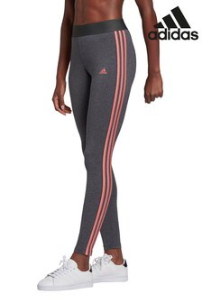 Leggings adidas gris à 3 bandes