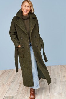 Emma Willis Bouclé Revere Coat