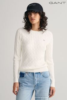 GANT Stretch Cotton Cable Knit Jumper (303114) | AED693