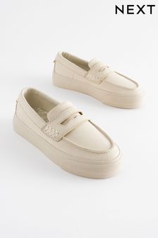 Cream Penny Loafers (303176) | ￥3,820 - ￥5,030