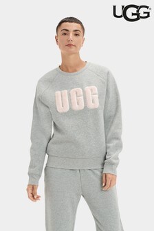 UGG Madeline Fuzzy Logo Crew Neck Sweater