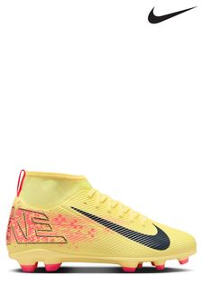 Boys orange football boots top