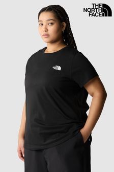 The North Face Plus Einfache Kuppel Schwarzes T-Shirt (304799) | 37 €
