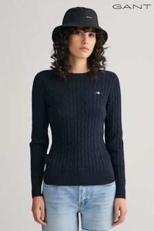 GANT Stretch Cotton Cable Knit Jumper (305066) | AED693