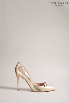 Ted Baker Gold Telila Bow Court Shoes - 100mm (305120) | €83