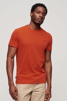 Superdry Dark Orange Vintage Logo Embroided T-Shirt (305254) | €29