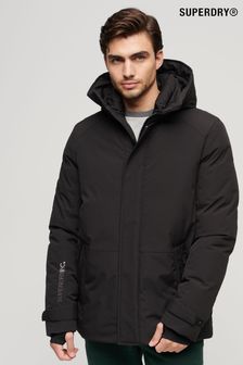 Superdry Black City Padded Hooded Wind Parka (306041) | LEI 935