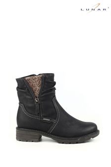 Lunar Sleet Waterproof Black Ankle Boots (306614) | €83