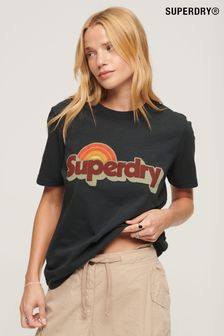 Superdry Blue 70s Classic Logo T-Shirt