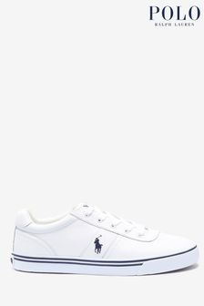 Weiß - Polo Ralph Lauren Hanford Leather Logo Trainers (307570) | 128 €