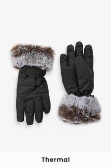 Black Thermal Ski Gloves (3-16yrs) (307902) | CA$29 - CA$37