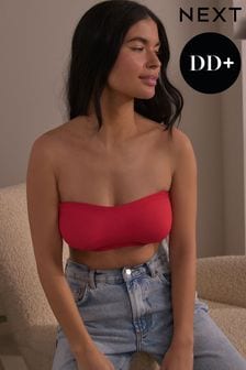 Red DD Plus Non Pad Minimise Strapless Bandeau Bra (308313) | AED96