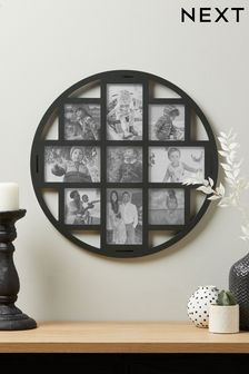 Grey Round Multi Collage Picture Frame (308581) | $46