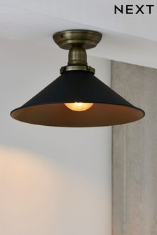 Brass Detroit Flush Ceiling Light (308660) | €53