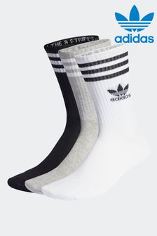 adidas Originals Mid Cut Crew Socks 3 Pairs (308796) | KRW25,600