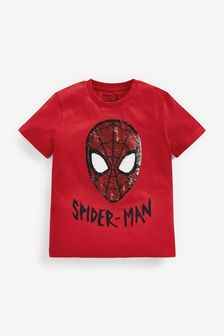 Spiderman, Rot - Lizenziertes T-Shirt mit Wendepailletten (3-14yrs) (309523) | 14 € - 18 €