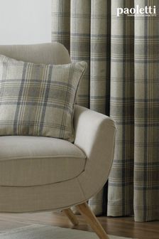 Riva Paoletti Natural Beige Aviemore Tartan Faux Wool Polyester Filled Cushion (309848) | ₪ 79