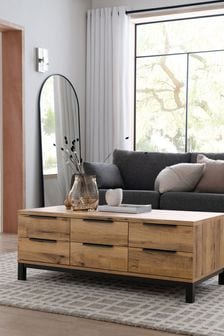 Dark Bronx Large Coffee Table With Drawers (310697) | €520