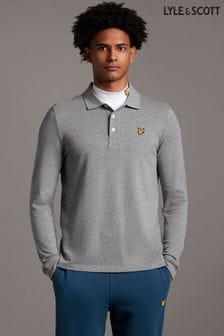 Серый - Рубашка поло с длинным рукавом Lyle & Scott (310867) | €41