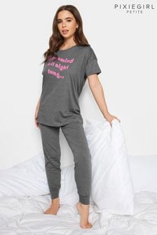 PixieGirl Petite Grey Cuffed Pyjamas Set (310934) | 13 €