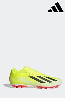 adidas Yellow Performance X Crazyfast League Artificial Grass Boots (310936) | SGD 155