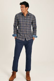 Blue - Joules Buchannan Cotton Check Shirt (311281) | kr1 100