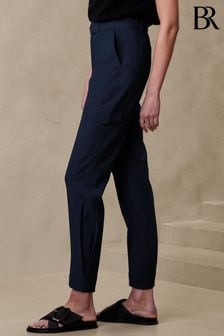 Синий - Узкие стретчевые брюки-карго Banana Republic (311495) | €131