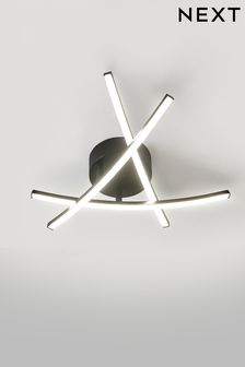 Black Amari LED Flush Ceiling Light (311501) | €86