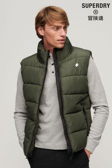 Superdry Green Sports Puffer Gilet (311607) | $105