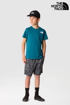 Синий - Красная футболка для мальчиков с принтом на спине The North Face (311630) | €33