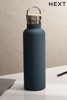 Blue Drinks Bottle with Bamboo Lid (311891) | $28