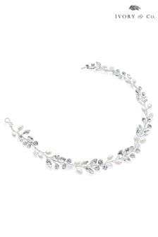 Ivory & Co Silver Bohemia Crystal and Pearl Hair Vine (312554) | $62