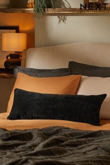 Black 30 x 80cm Soft Velour Cushion (312774) | ₪ 72