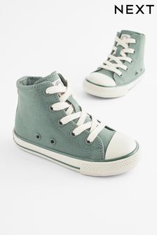 Khaki Green Bump Toe Boots With Zip Fastening (312874) | €24 - €30