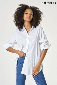Name It White Long Sleeve Shirt (313168) | OMR14