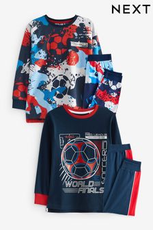 Red/Blue Football Pyjamas 2 Pack (3-16yrs) (313632) | ₪ 97 - ₪ 128