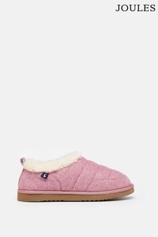 Joules Women's Lazydays Pink Faux Fur Lined Slippers (313818) | ￥6,160