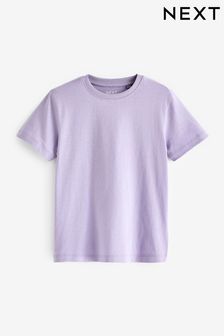Purple Lilac Cotton Short Sleeve T-Shirt (3-16yrs) (314038) | €5 - €9