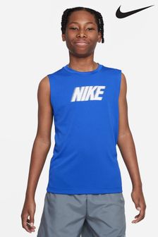 Nike Blue DriFIT Multi Sleeveless Training Vest Top (314277) | €28