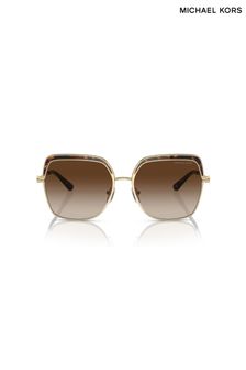 Michael Kors Gold Greenpoint Metal Framed Sunglasses