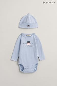 GANT Baby Archive Shield Logo Bodysuit and Beanie Set (314871) | 69 €