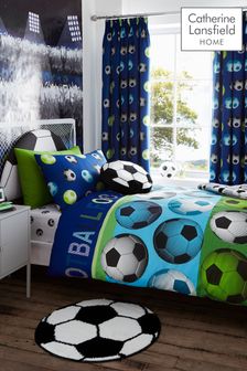 Catherine Lansfield Blue Football Duvet Cover and Pillowcase Set (315347) | €22 - €27
