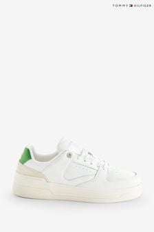 Tommy Hilfiger White Leather Basket Trainers (315356) | 162 €