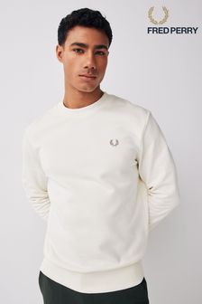 Ecru, Weiß - Fred Perry Sweatshirt mit Rundhalsausschnitt (315684) | 138 €